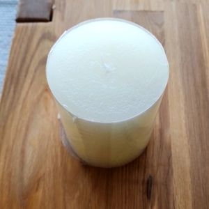 Nwt big white candle
